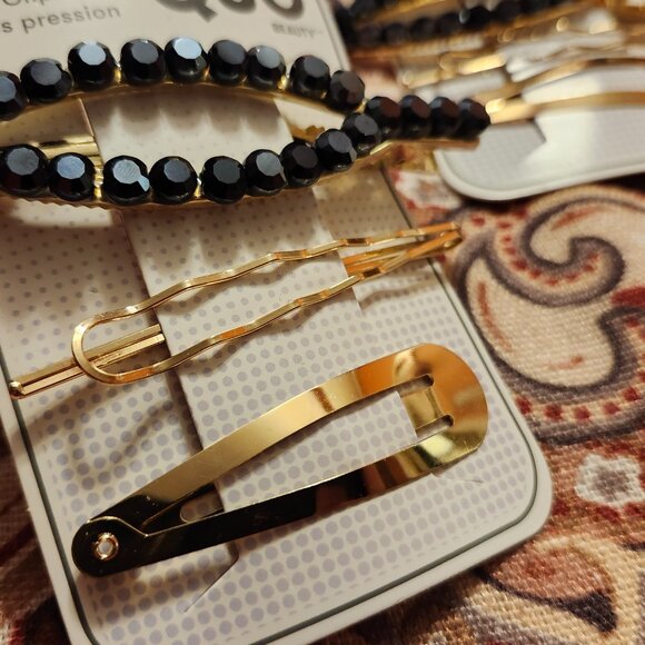BEAUTIFUL HAIR Clip Barrette LOT of 9 BNIP QUO Deep Blue Sapphire HAIR ART - Picture 5 of 6